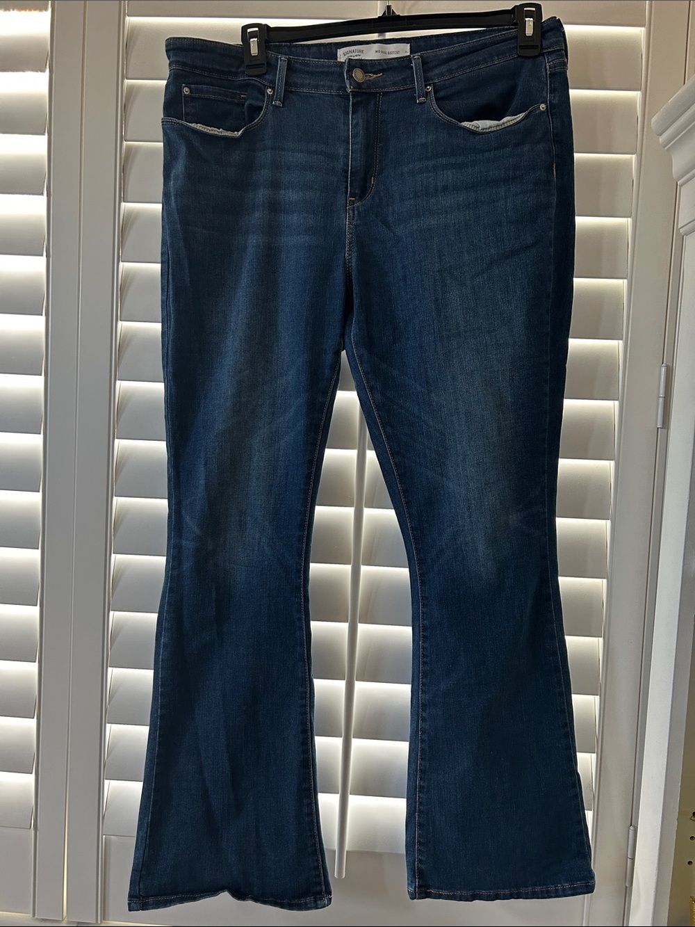 Signature by Levi Strauss Dark Blue Flare Jeans 16M
